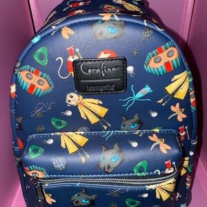 Loungefly mini backpack with coraline
